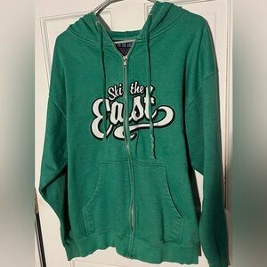 Green Ski The East Zip-Up Hoodie Men’s Size Medium